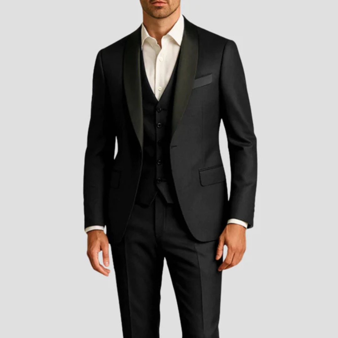 Three Piece Tuxedo Suit